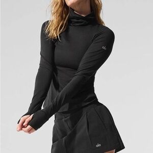ALO soft refine turtleneck Black Long Sleeve Top